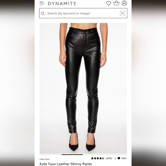 Faux Leather Skinny Pants - Picture 1 of 3